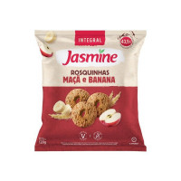 Biscoito Rosquinha Vegano Integral Maçã e Banana Jasmine 120g