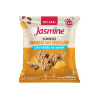 Biscoito Cookie Vegano Integral Damasco com Chocolate Zero Açúcar Jasmine 120g