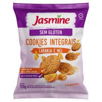 Biscoito Cookie Laranja e Mel Sem Glúten Zero Lactose Jasmine 120g