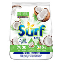 Sabão em pó 5 em 1 Surf Cuidado do coco 800 g