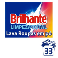 Sabão em Pó Brilhante Limpeza Total 2,2kg