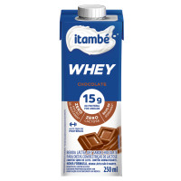 Bebida Láctea UHT Chocolate Zero Lactose Itambé Whey Caixa 250ml
