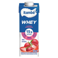 Bebida Láctea UHT Morango Zero Lactose Itambé Whey Caixa 250ml