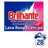 Lava Roupas em Pó Brilhante Cuidado Total 1,6kg