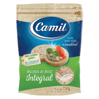 Biscoito de Arroz Integral Natural Camil 150G