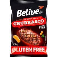 Snack de Arroz Belive sem Glúten Lactose Churrasco 35g